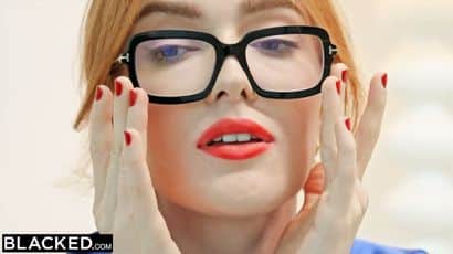 Nerdy Redhead Slut In Glasses Fucked By BBC   Jia Lissa Erotic Interracial Hardcore