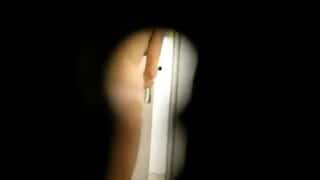 French Teen Girls Spied Naked Through A Keyhole