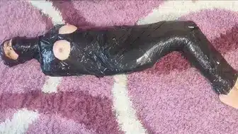 Plastic Wrap Mummification Tape Gag